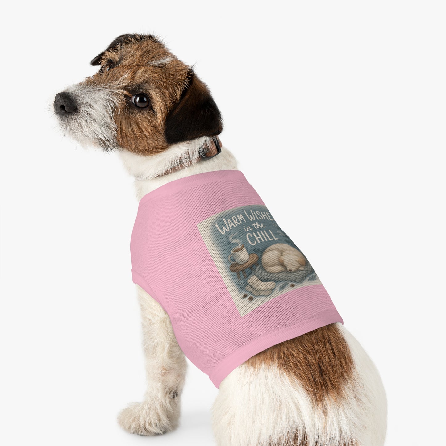 Cozy Pet Tank Top with 'Warm Wishes in the Chill' Design