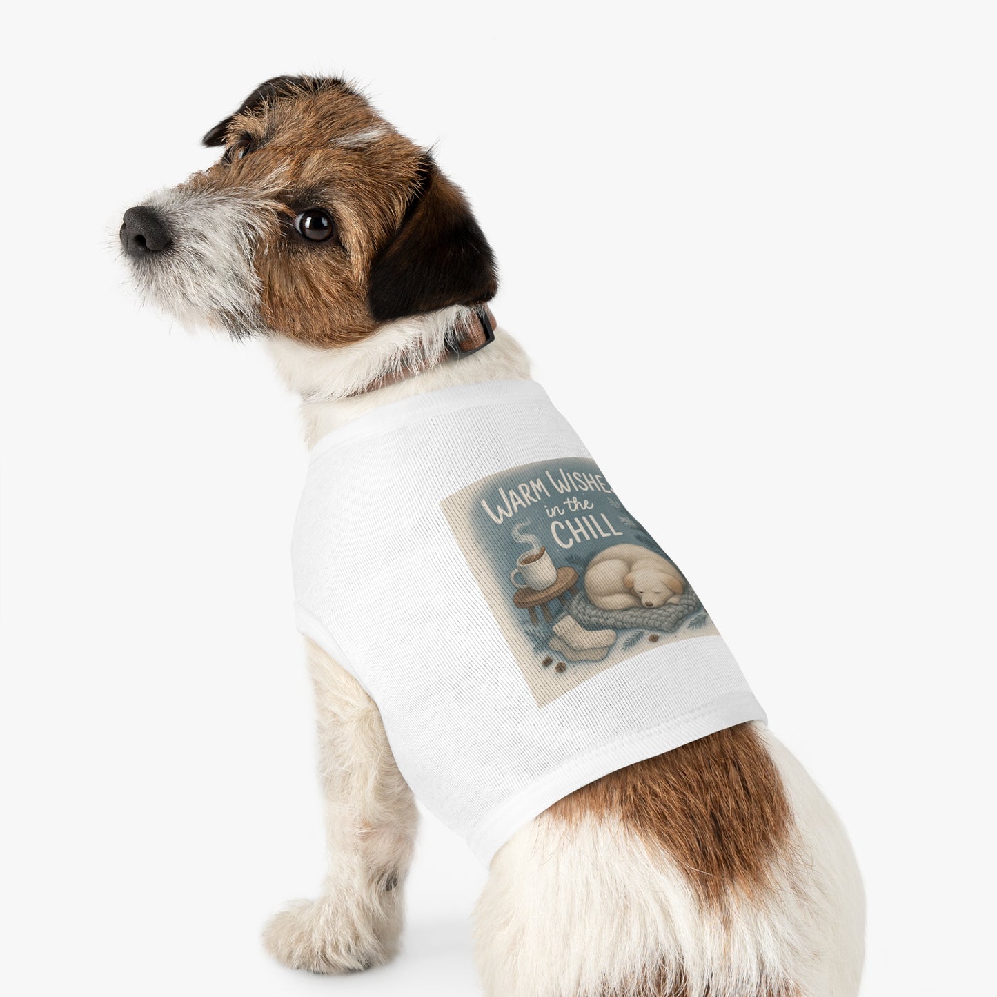 Cozy Pet Tank Top with 'Warm Wishes in the Chill' Design
