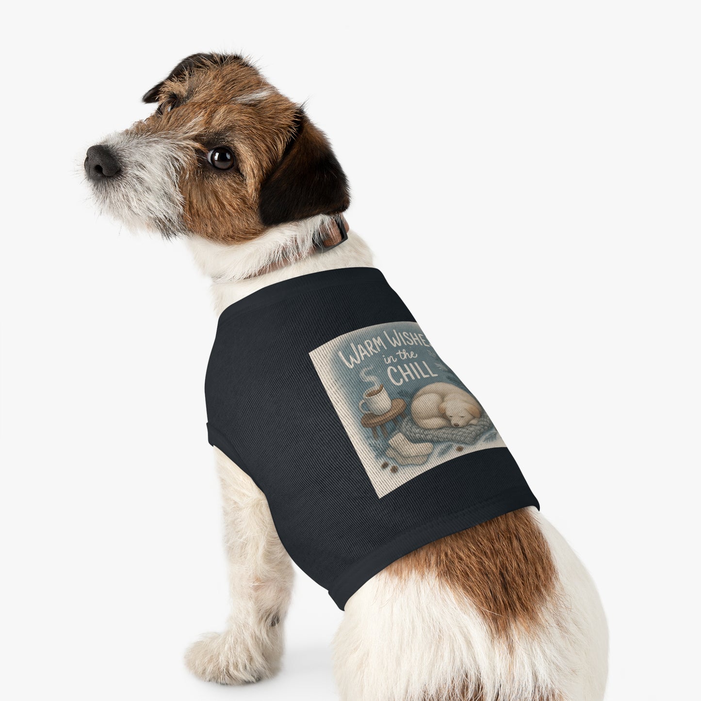 Cozy Pet Tank Top with 'Warm Wishes in the Chill' Design
