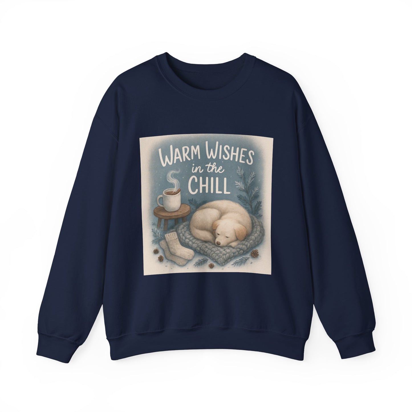 Warm Wishes Crewneck Sweatshirt, Cozy Sweatshirt, Unisex Winter Apparel, Gift for Her, Holiday Fashion