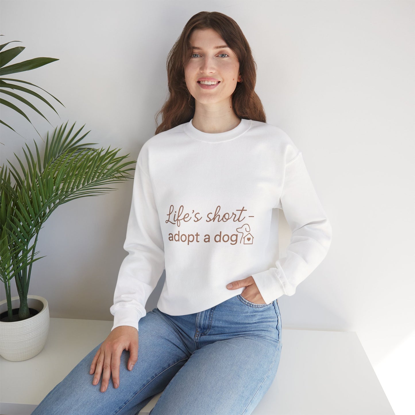 This cozy minimalist tee is designed for every proud dog mom, dad, and animal rescue supporter. Made from soft, breathable cotton — because life’s too short not to love a rescue.