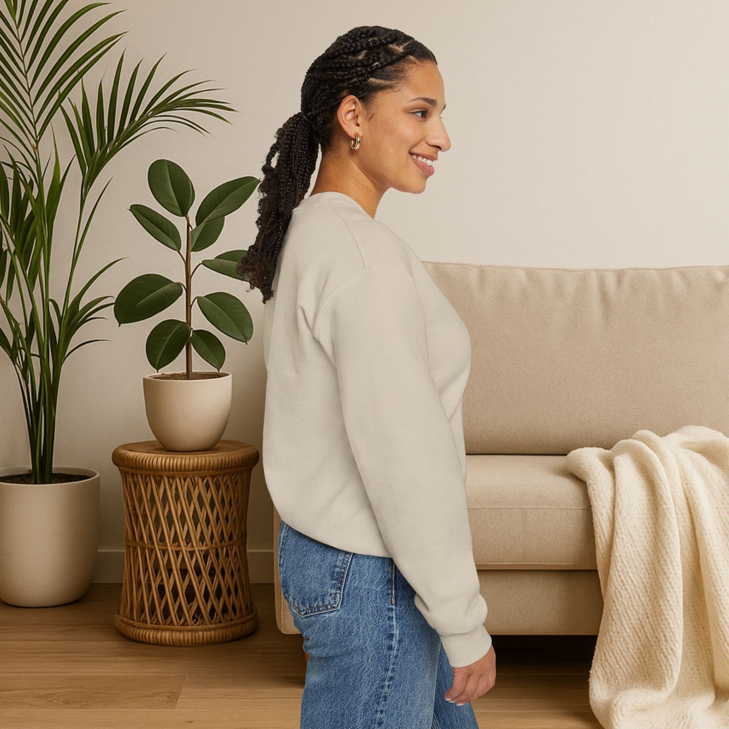 Stay Wild, Stay Waggin’ Crewneck Sweatshirt – Cozy Retro Dog Lover Gift