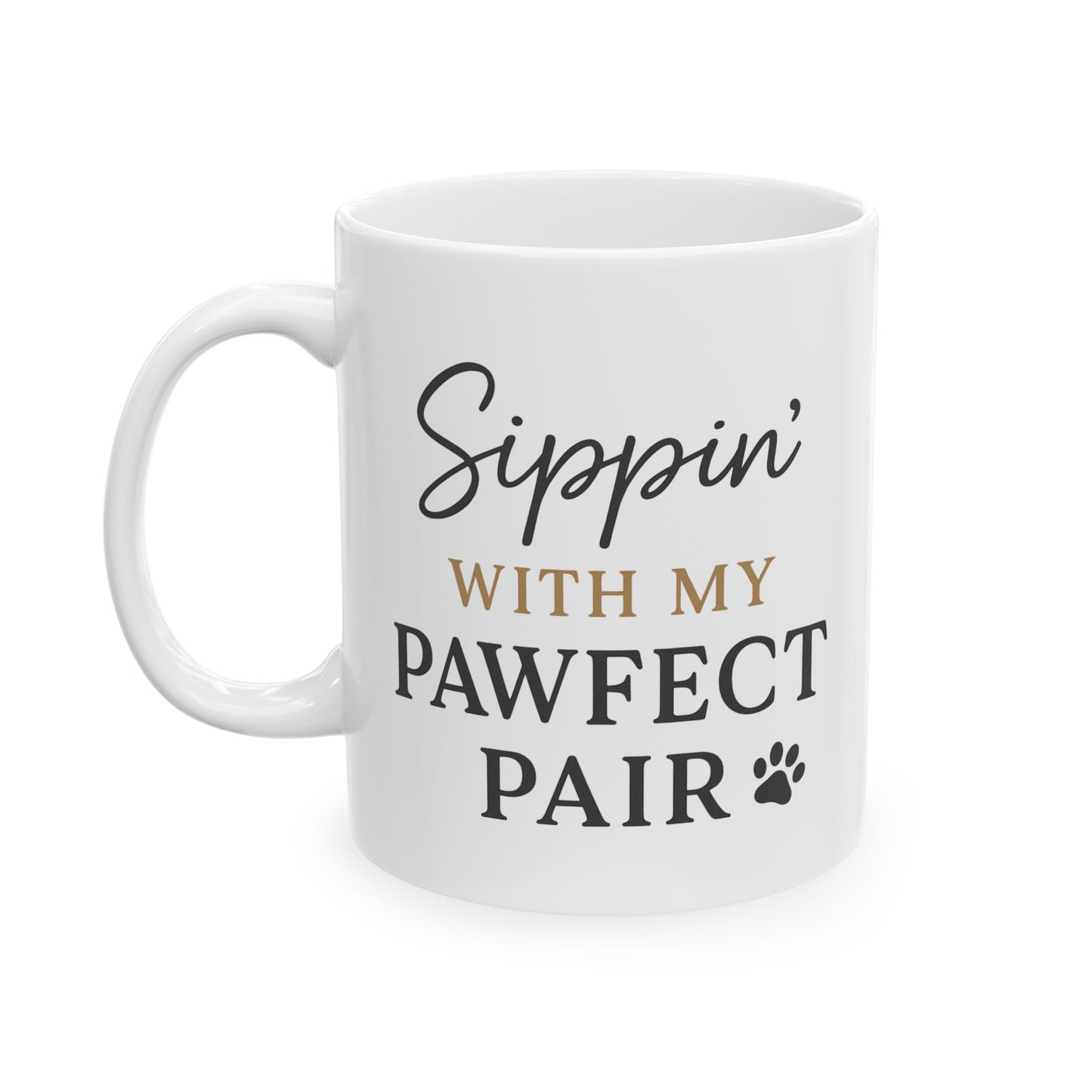 Sippin’ with My Pawfect Pair – Dog Lover Mug (Free Gift Exclusive)