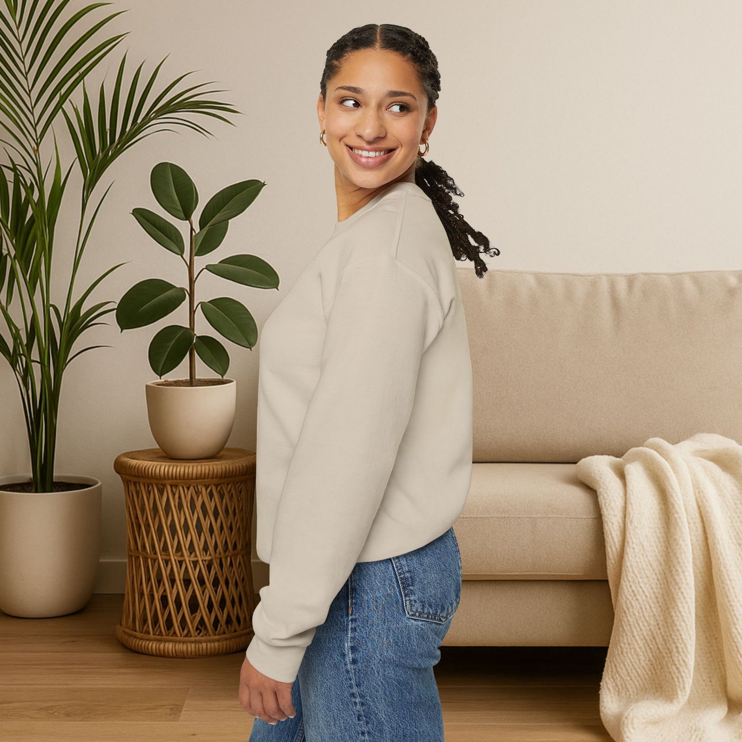 Stay Wild, Stay Waggin’ Crewneck Sweatshirt – Cozy Retro Dog Lover Gift