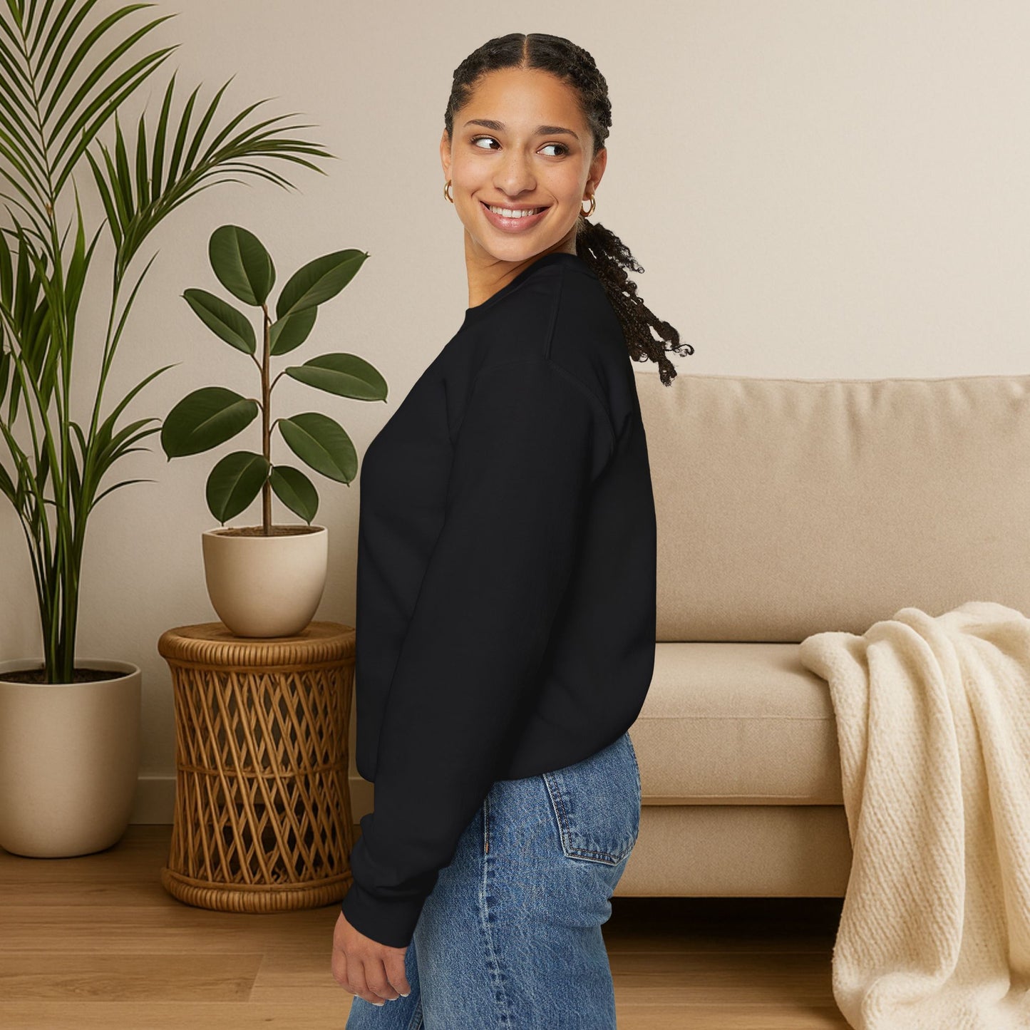 Stay Wild, Stay Waggin’ Crewneck Sweatshirt – Cozy Retro Dog Lover Gift