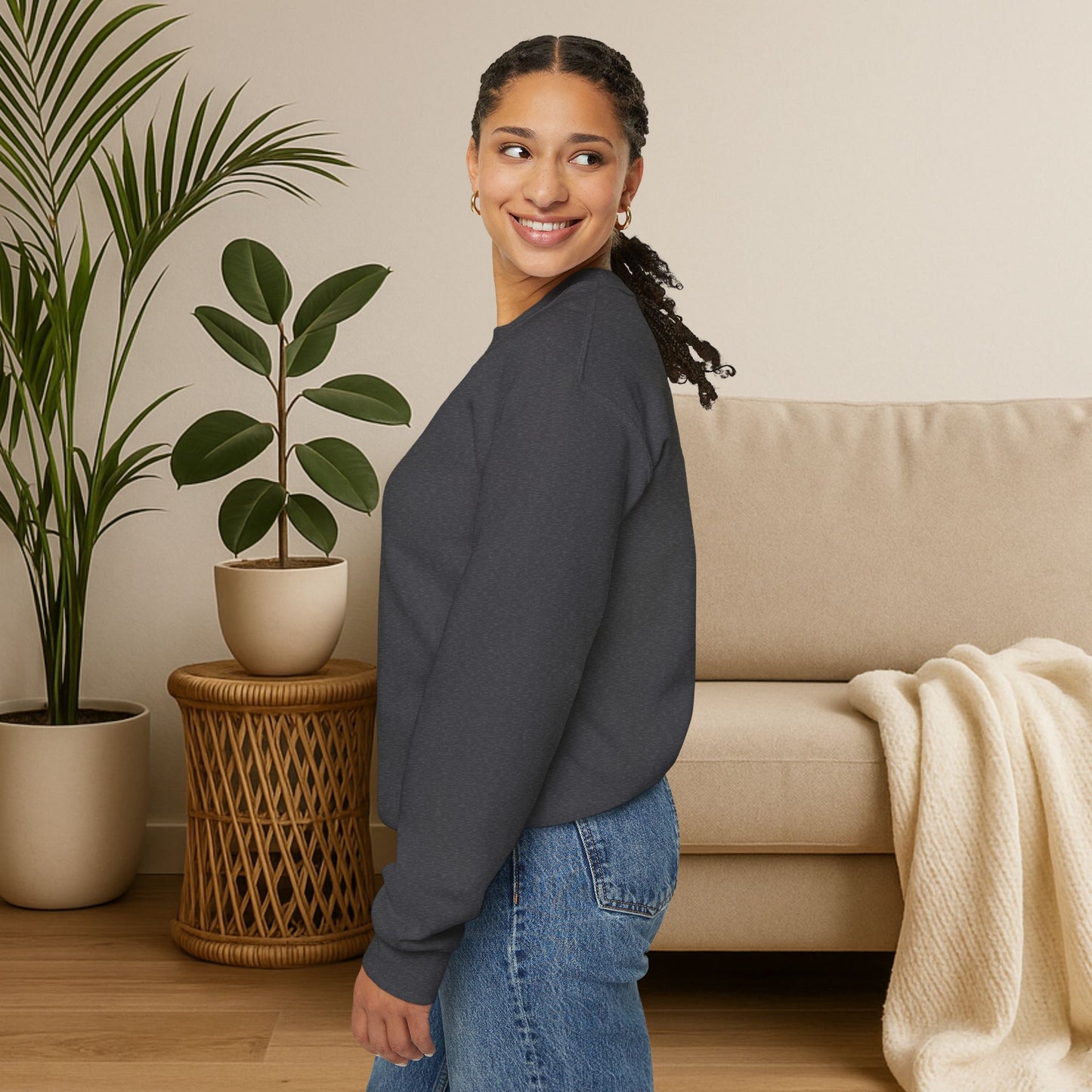 Stay Wild, Stay Waggin’ Crewneck Sweatshirt – Cozy Retro Dog Lover Gift