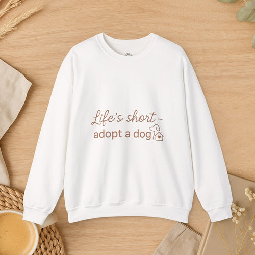 This cozy minimalist tee is designed for every proud dog mom, dad, and animal rescue supporter. Made from soft, breathable cotton — because life’s too short not to love a rescue.