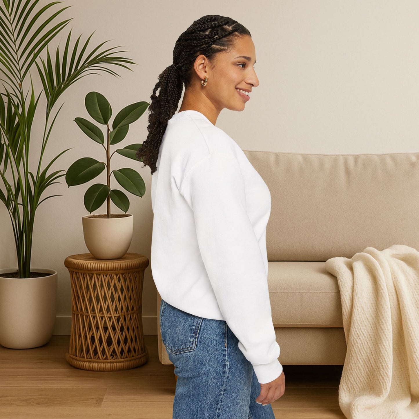 Stay Wild, Stay Waggin’ Crewneck Sweatshirt – Cozy Retro Dog Lover Gift