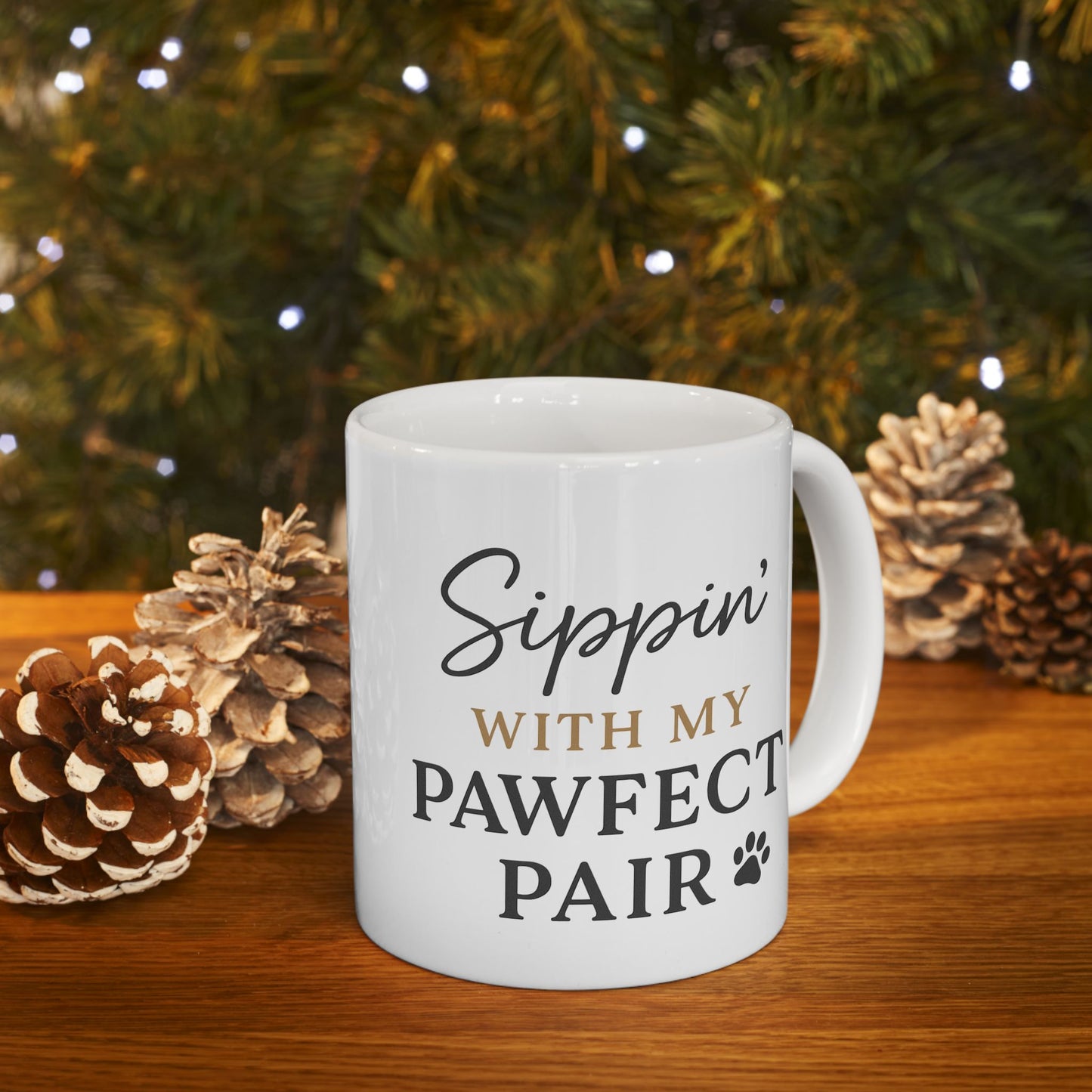Sippin’ with My Pawfect Pair – Dog Lover Mug (Free Gift Exclusive)