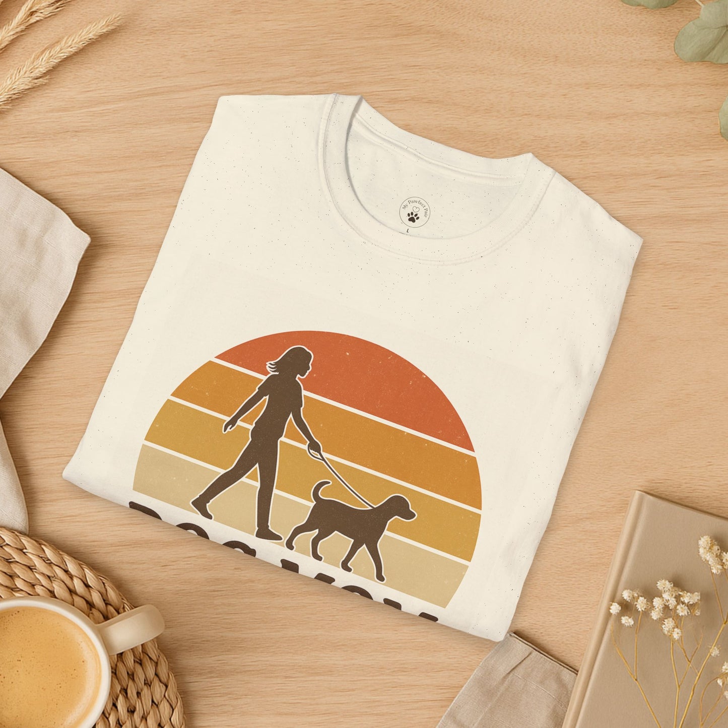 Dog Mom Vibes Only Minimalist Tee | Cozy Dog Mom Shirt | Cute Dog Lover Gift Idea