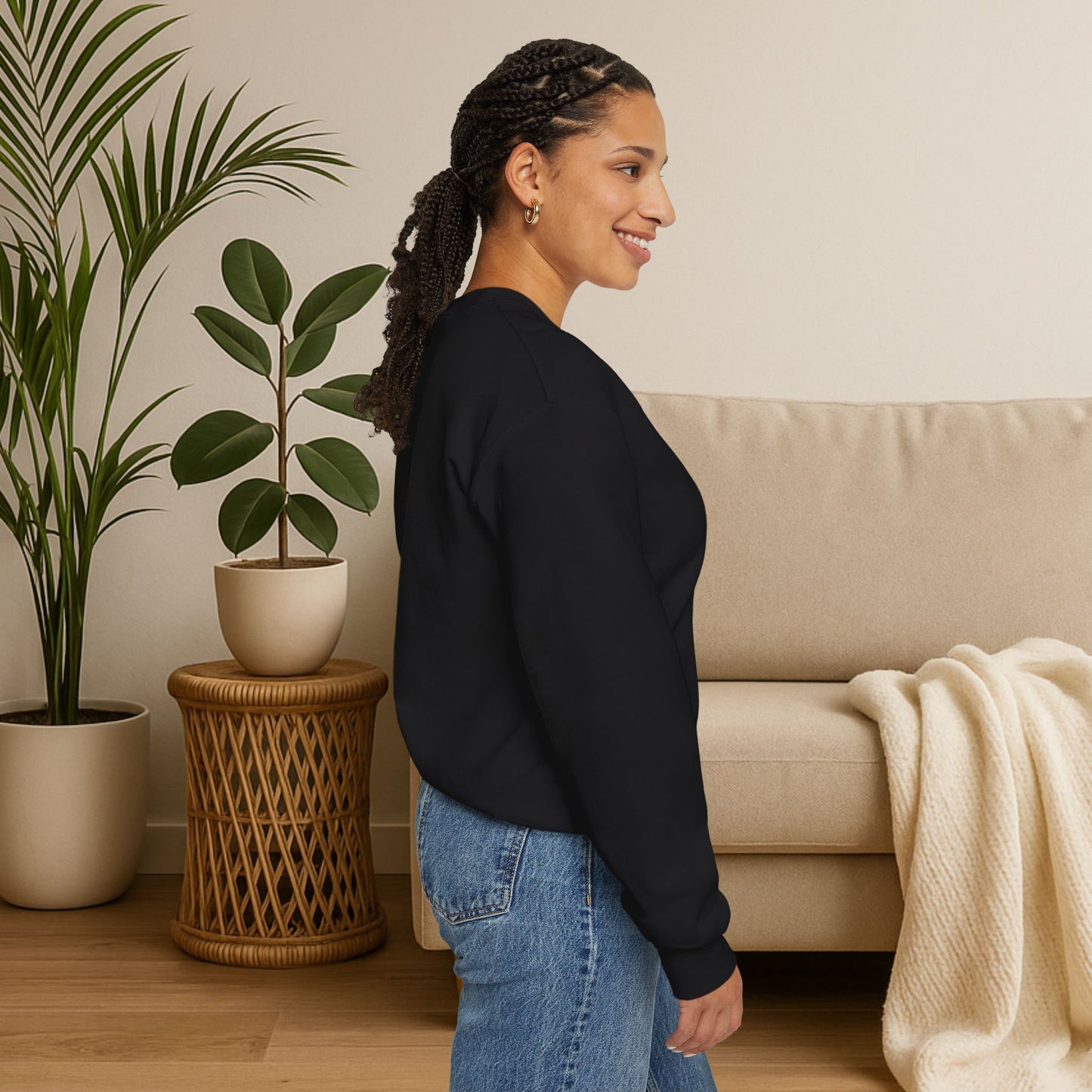 Stay Wild, Stay Waggin’ Crewneck Sweatshirt – Cozy Retro Dog Lover Gift