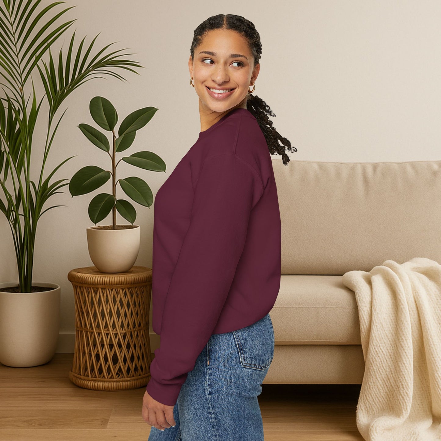 Stay Wild, Stay Waggin’ Crewneck Sweatshirt – Cozy Retro Dog Lover Gift