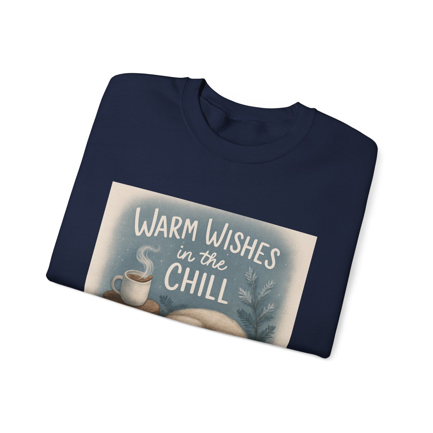 Warm Wishes Crewneck Sweatshirt, Cozy Sweatshirt, Unisex Winter Apparel, Gift for Her, Holiday Fashion
