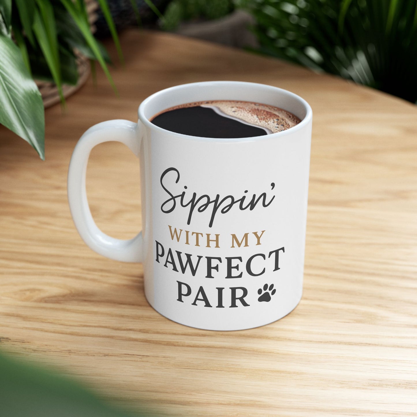 Sippin’ with My Pawfect Pair – Dog Lover Mug (Free Gift Exclusive)