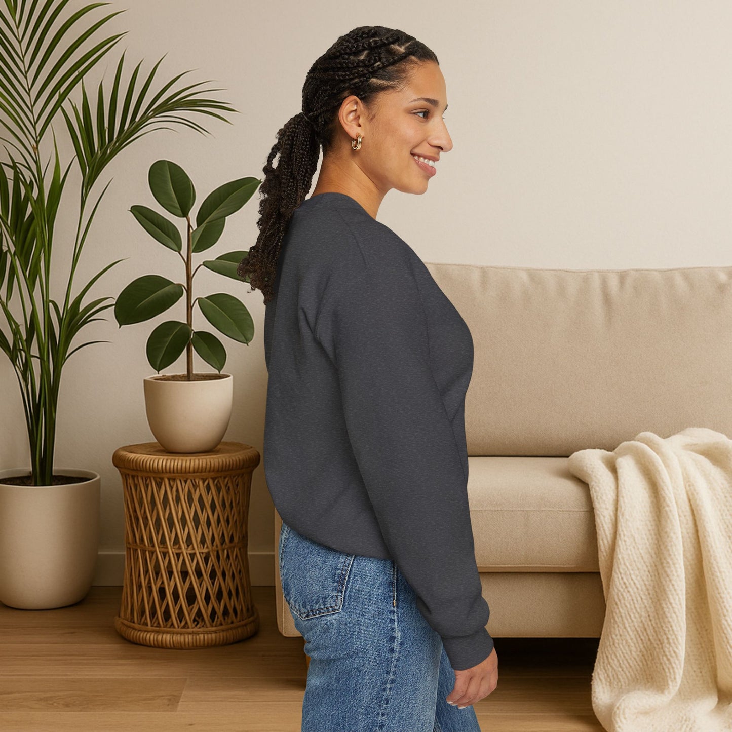 Stay Wild, Stay Waggin’ Crewneck Sweatshirt – Cozy Retro Dog Lover Gift