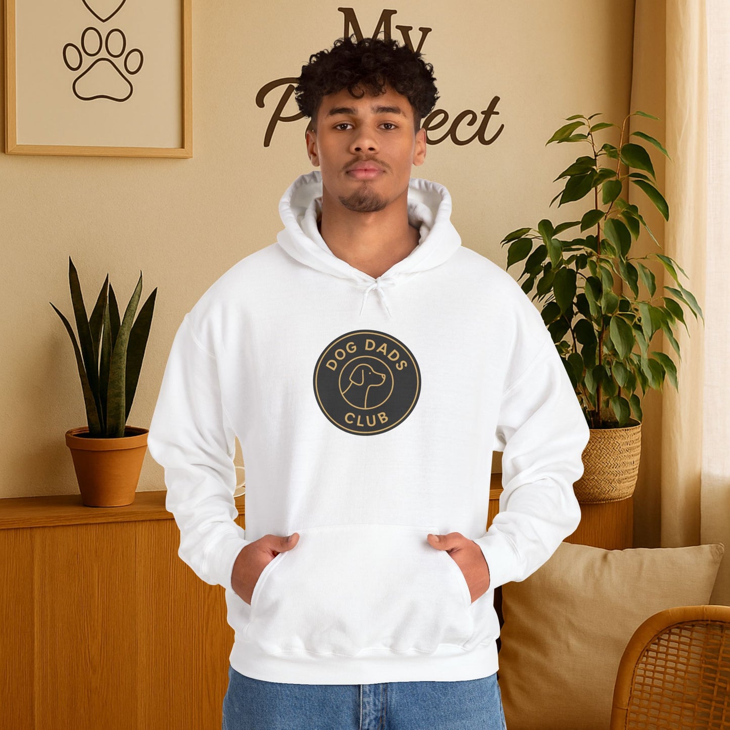 Dog Dads Club Hoodie – Cozy Unisex Heavy Blend™ Sweatshirt for Proud Dog Dads