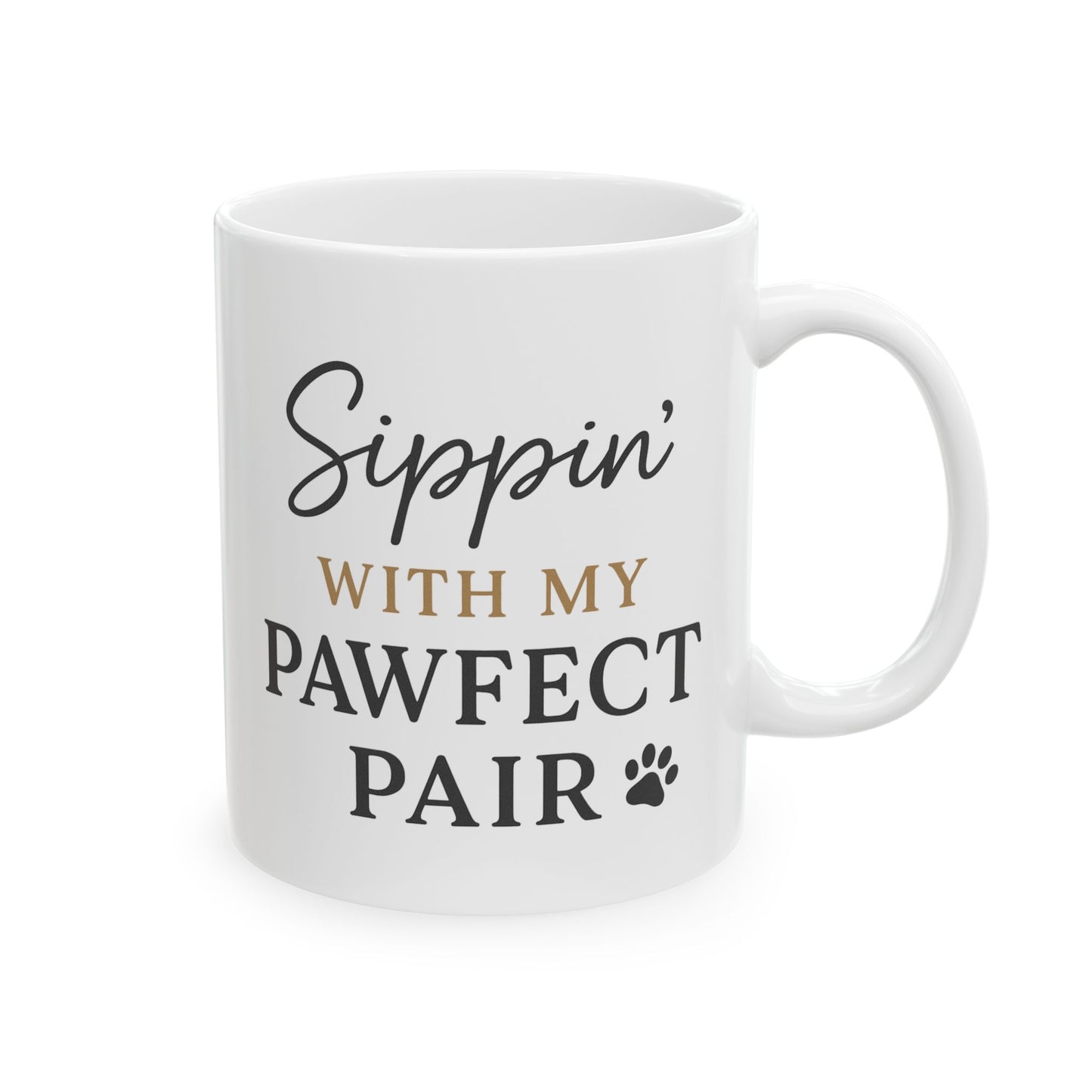 Sippin’ with My Pawfect Pair – Dog Lover Mug (Free Gift Exclusive)